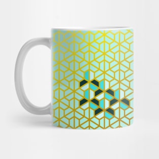 Hexagonal stunning geometric pattern: Bishamon Kikko Mug